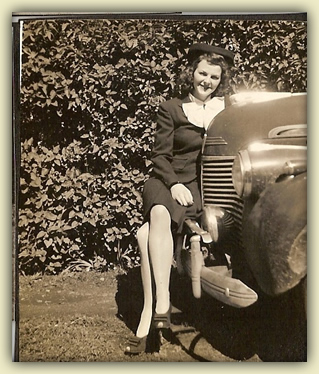 Betty Jean with Car